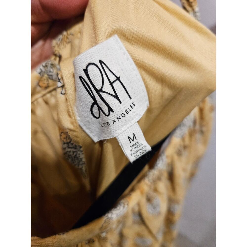 Anthropologie Yellow Floral Midi Dress - Picture 8 of 9